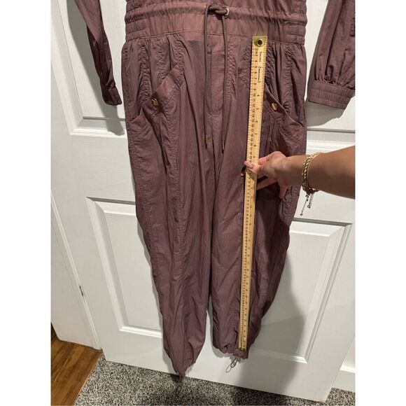 NWOT ATHLETA X ALICIA KEYS Keys Utility Mauve Jumpsuit With Mid Back Cutout 6 - Picture 9 of 16